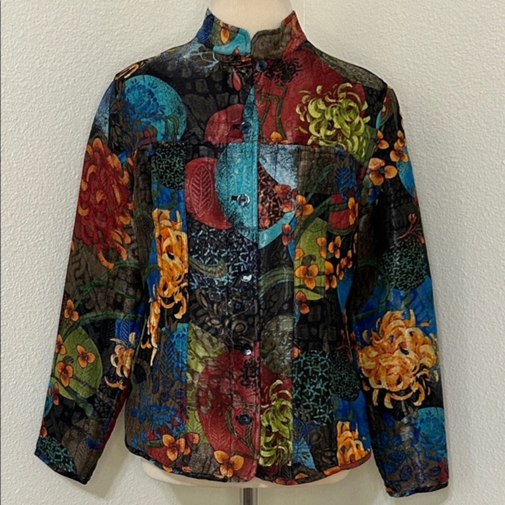 Chico’s Falll HOC Autumn Colorful Women's Jacket 0 like Small see Measurements